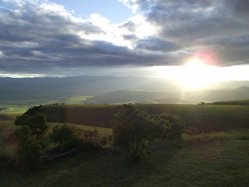 (The view from our Zonderntwyvel Barnhouse accommodation