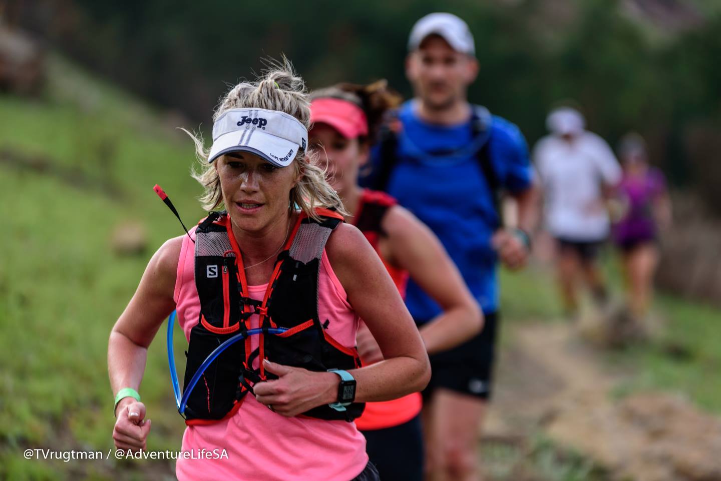 People Running On The Dumbe Trail Run